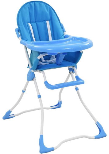 Dětská jídelní židlička modro-bílá - High Chair - Main image
