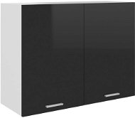 Shumee Upper kitchen cabinet 801282 black high gloss - Cupboard