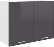 Shumee Upper kitchen cabinet 801283 grey high gloss - Cupboard