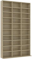 Sonoma oak CD cabinet 102 x 23 x 177,5 cm chipboard 801781 - Cabinet