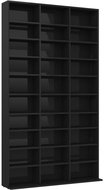 CD cabinet black high gloss 102 x 23 x 177,5 cm chipboard 801785 - Cabinet