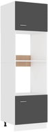 Shumee Kitchen cabinet for oven and microwave 802548 grey - Cupboard