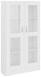 Presklená skrinka biela, 82,5 x 30,5 x 150 cm, drevotrieska 802759 - Skriňa