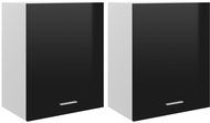 Shumee Kitchen cabinets 2 pcs 805084 black high gloss - Cupboard