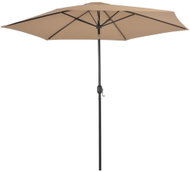 Garden parasol with metal pole 300 cm taupe 44500 - Sun Umbrella