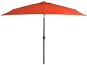 Garden parasol with metal rod 300 x 200 cm terracotta 44504 - Sun Umbrella