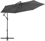 Cantilever parasol with aluminium pole 300 cm anthracite 44509 - Sun Umbrella