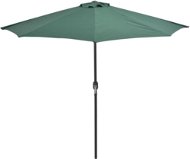 Umbrella for balcony aluminium pole green 270 x 135 cm semicircle 44588 - Sun Umbrella