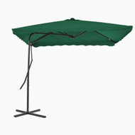 Garden Parasol with Steel Rod 250 x 250cm Green 44881 - Sun Umbrella