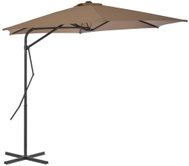 Garden Parasol with Steel Rod 300cm Taupe Colour 44888 - Sun Umbrella