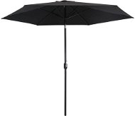 Garden parasol with metal pole 300 cm black 47126 - Sun Umbrella