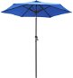 Blue parasol 200 x 211 cm aluminium 47211 - Sun Umbrella