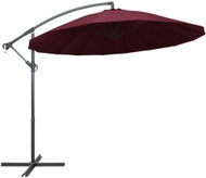 Hanging umbrella burgundy 3 m aluminium pole 47224 - Sun Umbrella