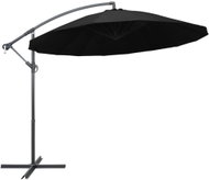 Hanging umbrella black 3 m aluminium pole 47226 - Sun Umbrella