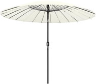 Garden parasol with aluminium pole 270 cm sand white 47305 - Sun Umbrella
