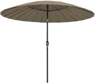 Garden parasol with aluminium pole 270 cm taupe 47307 - Sun Umbrella