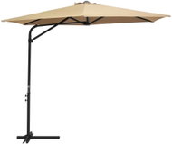 Garden parasol with steel rod 300 cm taupe 47315 - Sun Umbrella