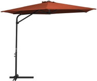 Garden parasol with steel rod 300 cm terracotta 47317 - Sun Umbrella