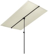 Garden parasol with aluminium pole 180 x 130 cm sand white 47329 - Sun Umbrella