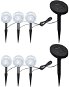 Garden lights 6 pcs LED with ground spikes and solar panels 277121 - Garden Lighting
