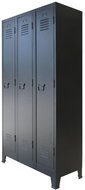 Industrial style metal wardrobe 90 x 45 x 180 cm 245962 - Wardrobe