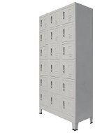 Locker room cabinet with 18 compartments metal 90 x 40 x 180 cm 245966 - Wardrobe