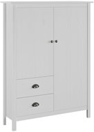 Wardrobe 2-leaf Hill Range white 99x45x137 solid pine 288956 - Wardrobe