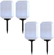 Zahradní solární lampy 4 ks LED 30 cm bílé 277132 - Zahradní osvětlení