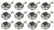 Garden solar lamp 12 pcs LED round 12 cm white 277135 - Garden Lighting