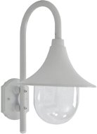 Zahradní nástěnná lampa E27 42 cm hliníková bílá - Zahradní osvětlení