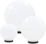 Spherical LED lamp set of 3 pieces sphere 20/30/40 cm PMMA - Garden Lighting