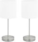 Table lamps 2 pcs touch button white E14 - Garden Lighting