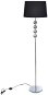 Floor lamp with high stand with 4 decorative balls, black - Garden Lighting