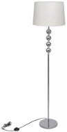 Floor lamp with high stand with 4 decorative balls, white - Garden Lighting