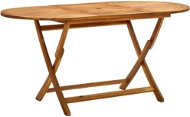 Záhradný stôl Skladací záhradný stôl 160 × 85 × 75 cm masívne akáciové drevo 313324 - Zahradní stůl