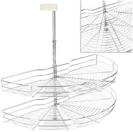 2 tier kitchen wire basket silver 180 degrees 85x44x80 cm - Basket