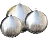3-piece garden fountain ball with LEDs stainless steel 277506 - Garden Fountain