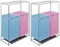 Double Sorting Basket for Dirty Laundry 2 pcs with Drying Shelf 3051493 - Laundry Basket