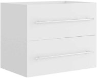 Skříňka pod umyvadlo bílá 60 x 38,5 x 48 cm dřevotříska 804692 - Koupelnová skříňka