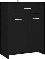 Bathroom cabinet black 60 x 33 x 80 cm chipboard 805025 - Bathroom Cabinet