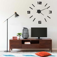 3D Wall Clock Modern Design Black 100 cm XXL 325156 - Wall Clock
