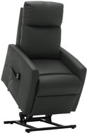 Elektrické polohovací a zvedací TV křeslo šedé umělá kůže 249318 - Křeslo