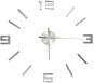 3D nástenné hodiny moderný dizajn strieborné 100 cm XXL 325158 - Nástenné hodiny
