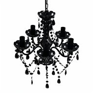 BLACK classic crystal chandelier for 5 bulbs - Chandelier