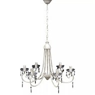 Elegant chandelier for six bulbs white - Chandelier