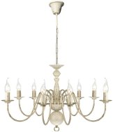 Patinated metal chandelier for 8 E14 bulbs - Chandelier