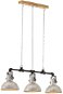 Industrial hanging chandelier iron solid mangrove silver E27 - Chandelier