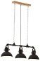 Industrial iron and solid mangrove chandelier black E27 - Chandelier
