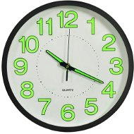 Luminous wall clock black 30 cm 325166 - Wall Clock