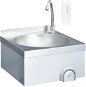 Handwashing sink with mixer and soap dispenser Stainless steel - Stainless Steel Sink